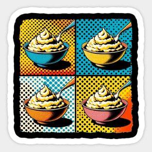 Mashed Masterpiece: Pop Art Potatoes Sticker